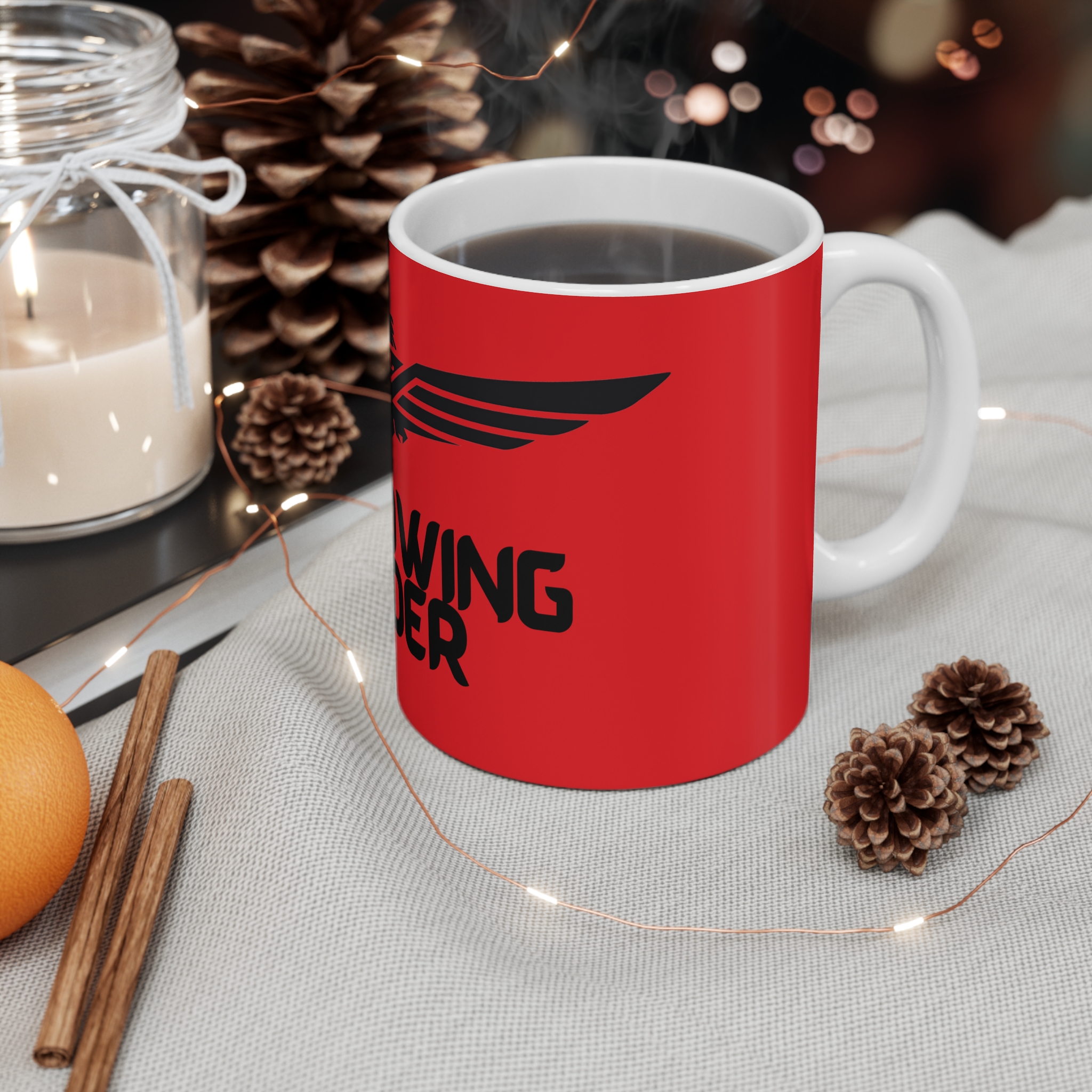 Goldwing Rider Mug | Motorcycle Eagle Logo, Biker Coffee Cup - Image 4